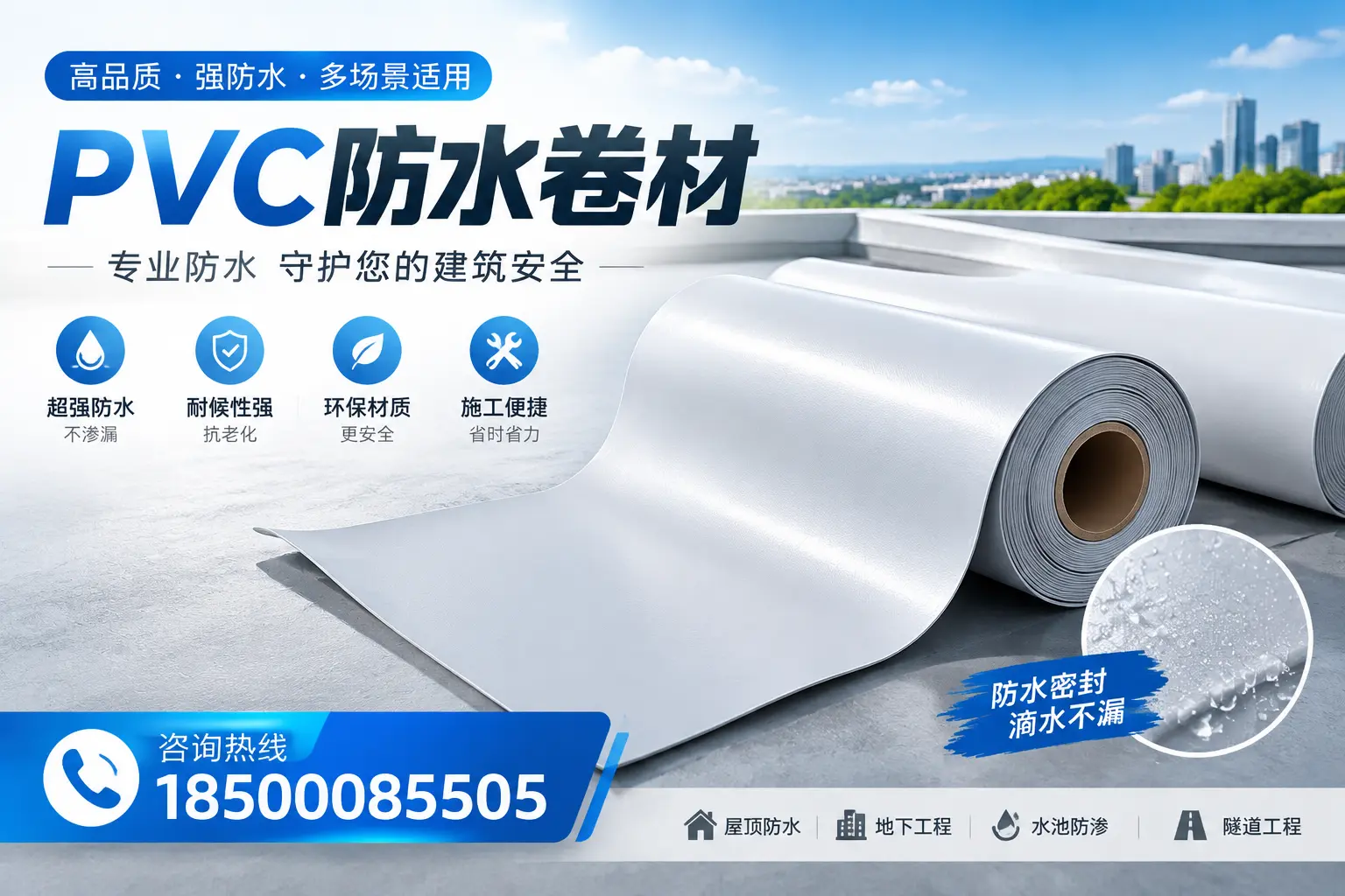PVC防水卷材的市场竞争分析,咸宁品牌选择参考